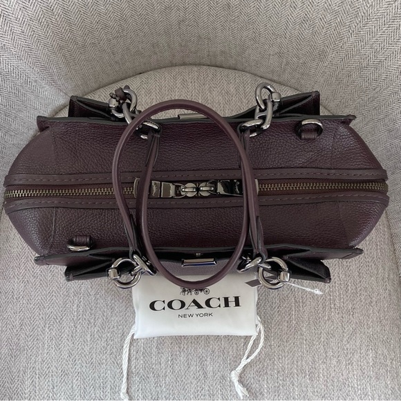 Coach Small Dreamer Satchel Bag in Oxblood - Picture 5 of 12